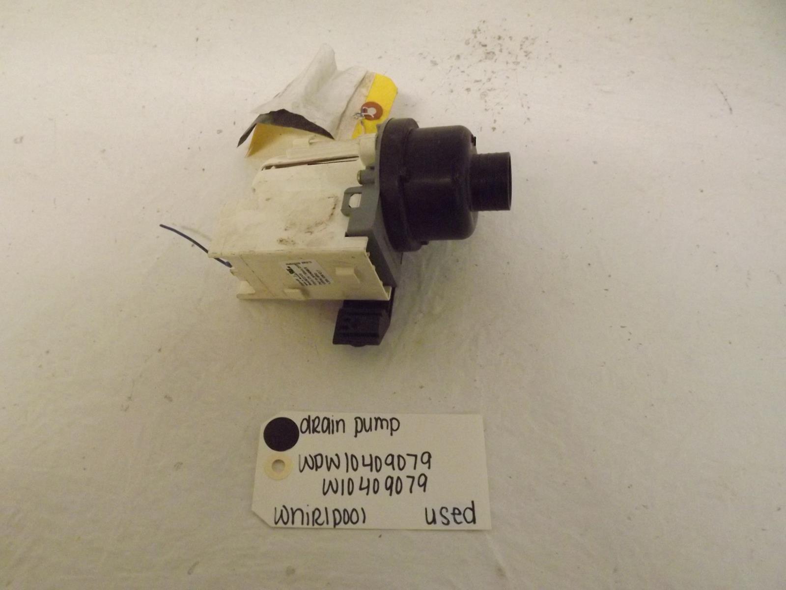Whirlpool Washer WPW10409079 W10409079 Drain Pump Used Whirlpool Washer WPW10409079 W10409079 Drain Pump Used